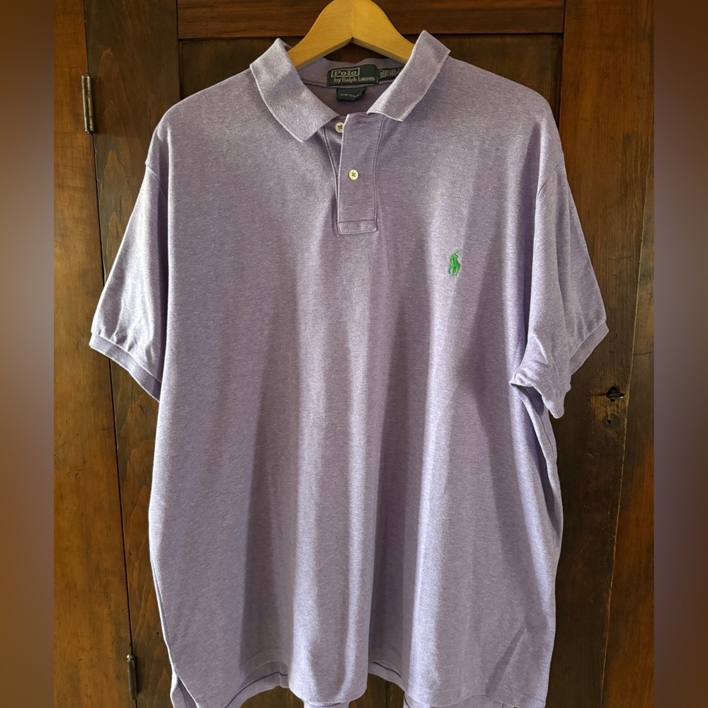 Ralph Lauren Lavender Polo with Green Pony